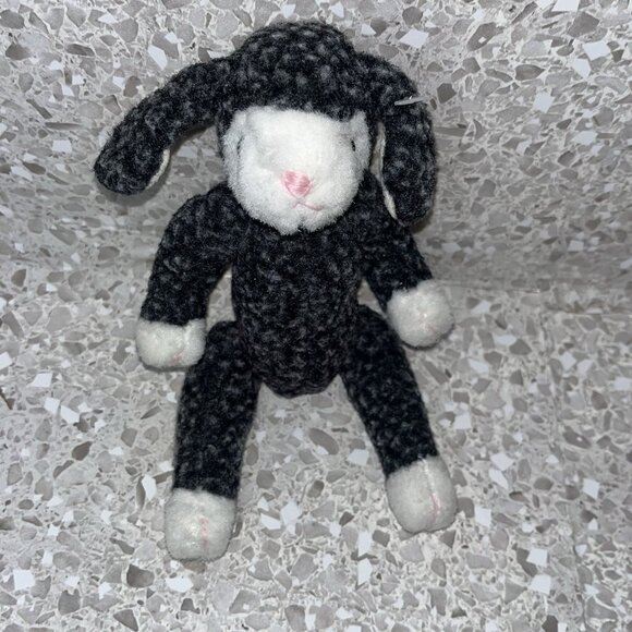 TY 1993 Attic Treasures LILLY THE LAMB With Red Velour Outfit Plush Stuffed Toy - Picture 3 of 15